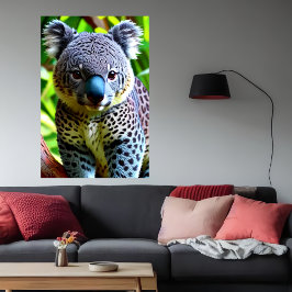 Coola och berömvärd Hybrid Jaguar Koala | AI Art Poster