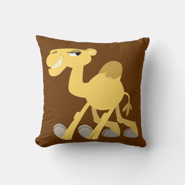 Coola och Cute Tecknad Camel Pillow Kudde (Framsida)