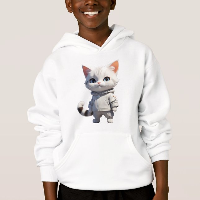 Coola och dålig kattillustration t shirt (Framsida)