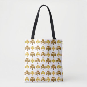 Coola och Elegant Guld Shamrock Mönster St. Patric Tygkasse