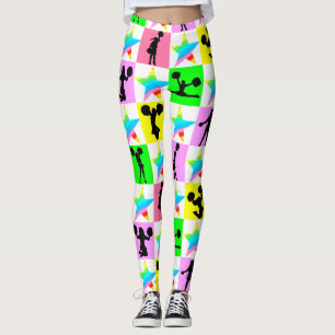 COOLA- OCH FÄRGFÖRESKRIFTER I TOPPEN STAR CHEERLEA LEGGINGS