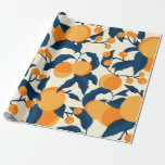 Coola och färgfull Apricot Mönster Presentpapper<br><div class="desc">Utformad av Whiskey Ginger.</div>