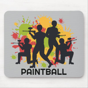Coola och färglös Paintball-scen Musmatta