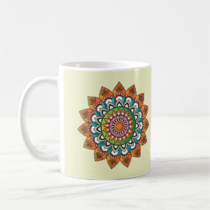 Coola och färgstark Mandala Mönster Kaffemugg