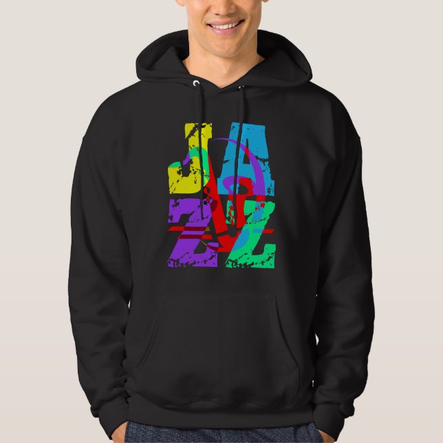 Coola- och höftJazz Sweatshirt Med Luva (Framsida)