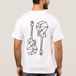 coola och modern geometrisk gitarrer t-shirt