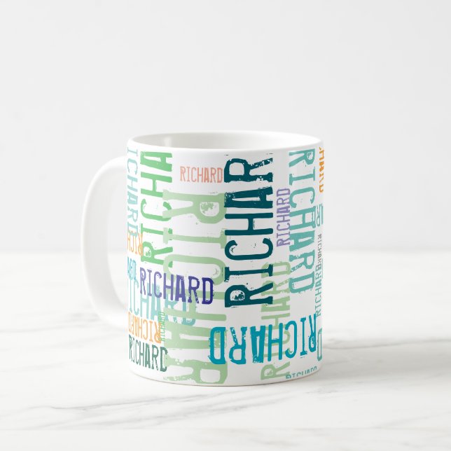 Coola och modern typografi Namn Kaffemugg (Framsida vänster)