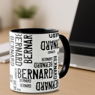Coola och modern typografi Namn Mönster Black Mugg