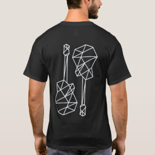 Coola och moderna geometriska gitarrer, musik tröja