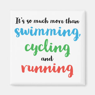 Coola och originaltriathlon-design för triatletore magnet