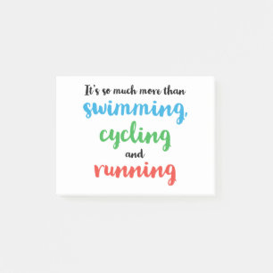 Coola och originaltriathlon-design för triatletore post-it block