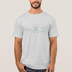Coola och originalutformning för triatletter t shirt
