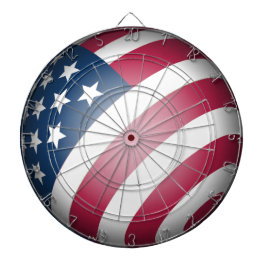 Coola och Roligt Globe av Patriotic American Flagg Darttavla