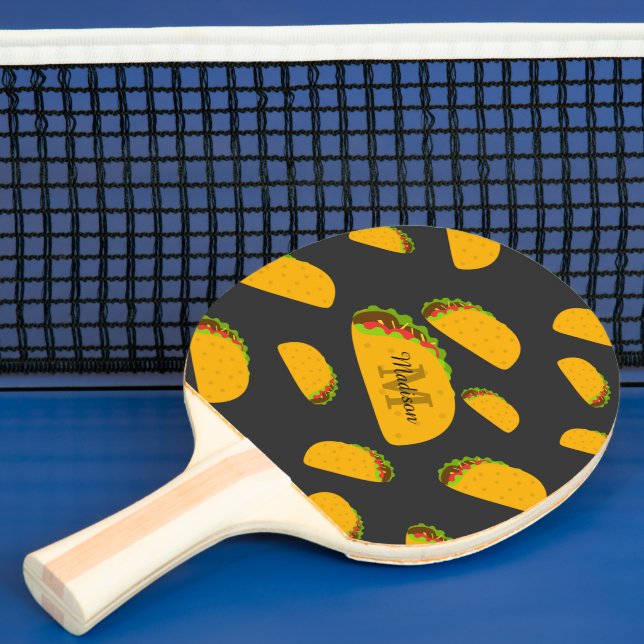 Coola och roligt mönster Monogram Pingisracket (Insitu)