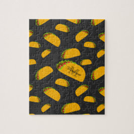 Coola och roligt mönster Monogram Pussel