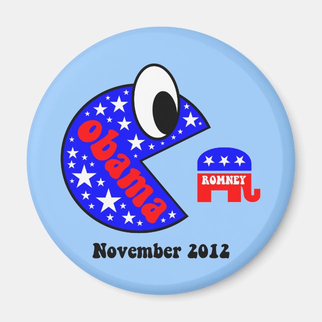 Coola och roligt Obama 2012 Magnet (Framsidan)