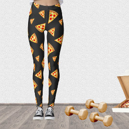 Coola- och roligt-pizzor mönster leggings