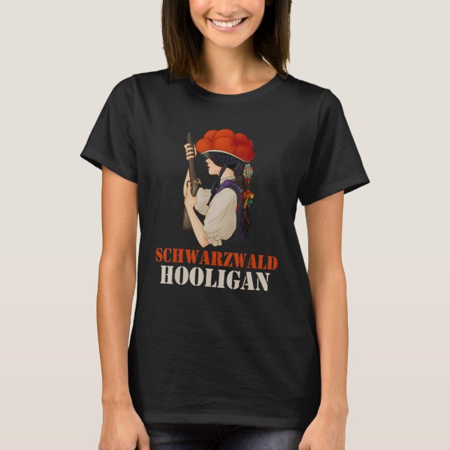 Coola och Schwarzwald Hooligan Black Forest Girl H T Shirt (Framsida)
