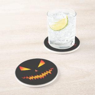 Coola och skrämmande Jack O'Lantern ansikte Hallow Underlägg