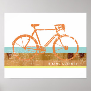 coola och snyggt, inspirerad till cykling, cykel poster