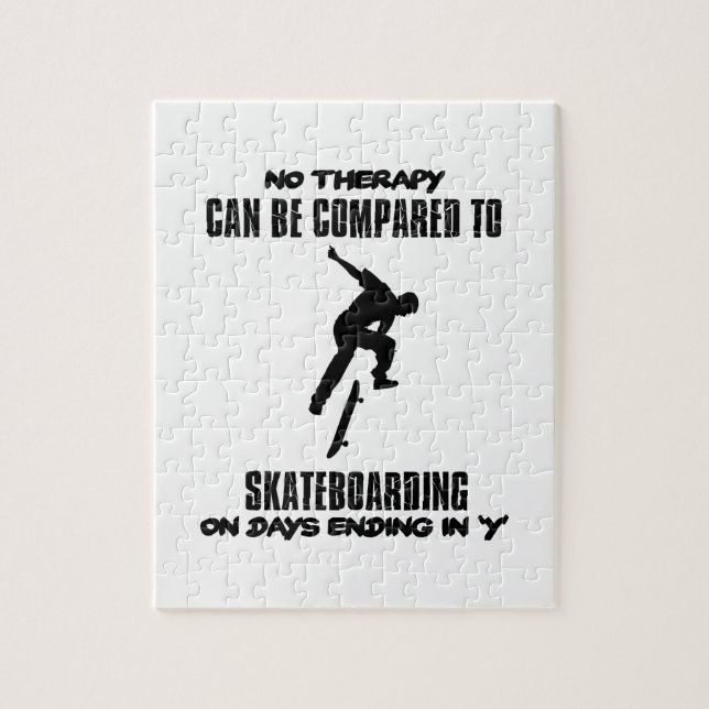 coola och tendera skateboarding DESIGNER Pussel (Vertikal)