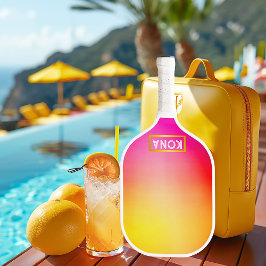 Coola och Trendig Tropical Ombre Rosa och Gult