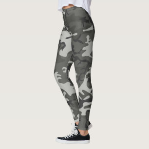 Coola och Trendig Urban Camouflage Mönster Leggings