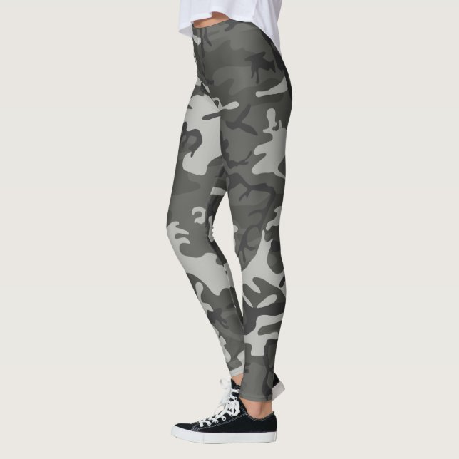 Coola och Trendig Urban Camouflage Mönster Leggings (Vänster)
