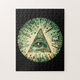 Coola och unik kamouflage Illuminati Pussel