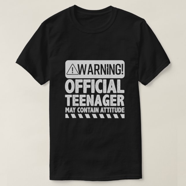Coola Officiell tonåring för pojkar flickor Tonåri T Shirt (Design framsida)