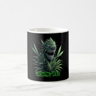 coola ogräs-fabriksdesign för vild för utskrift kaffemugg