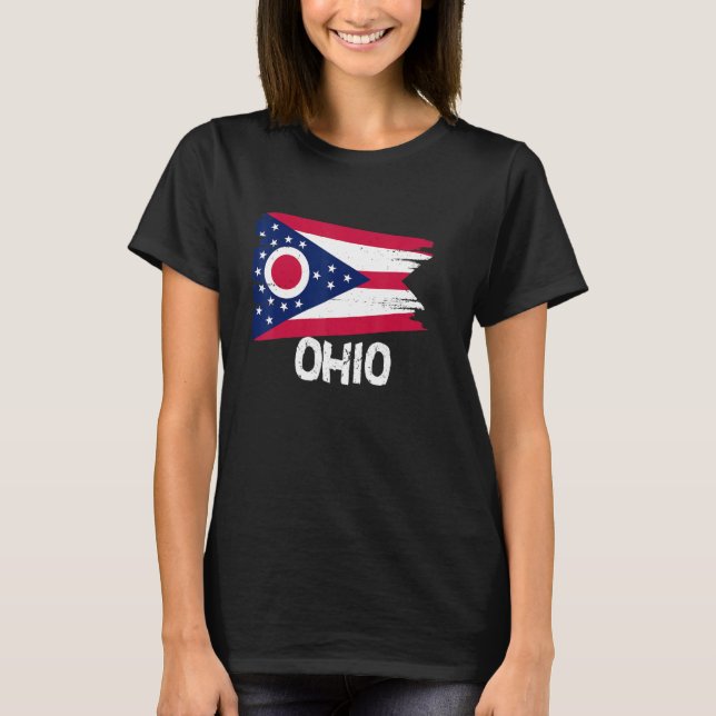 Coola Ohioflaggan T Shirt (Framsida)