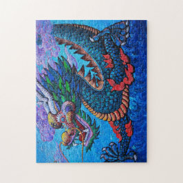 Coola: oljemålning av orientalisk pussel