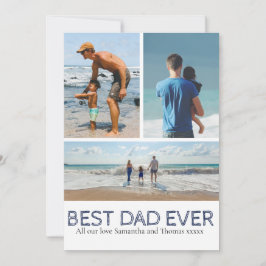Coola om bästa Pappa någonsin-fotokollage Julkort