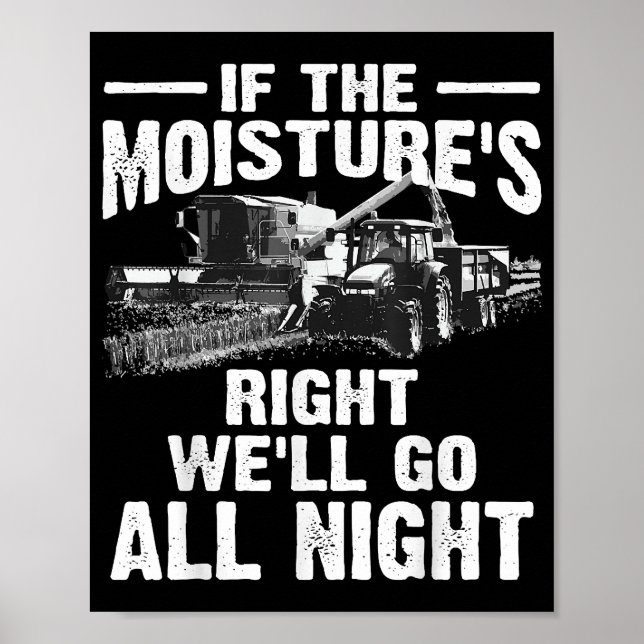 Coola om fukets Höger Farmer ger roligt långt Poster (Framsidan)