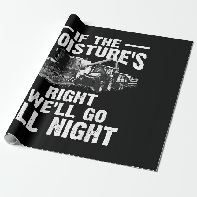 Coola om fukets Höger Farmer ger roligt långt Presentpapper (Utrullad)