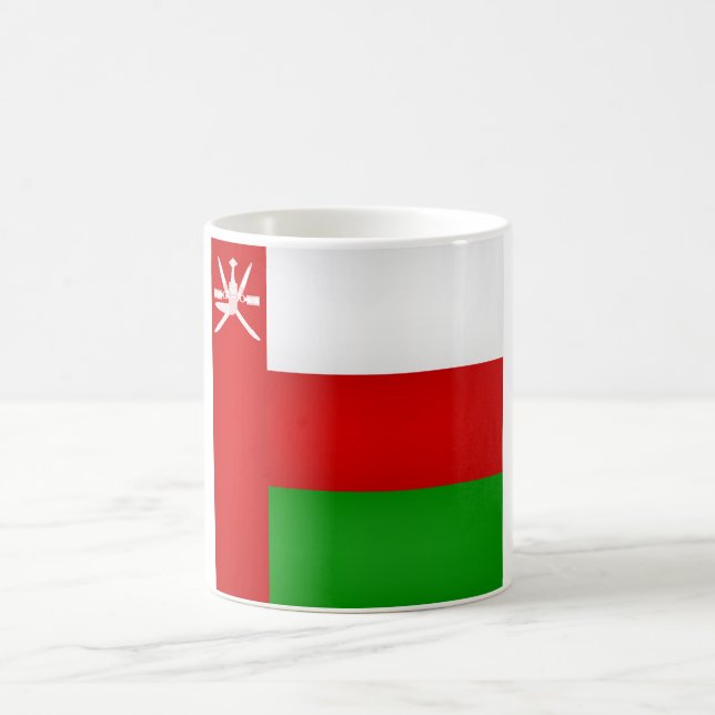 Coola Oman Flagga Kaffemugg (Center)