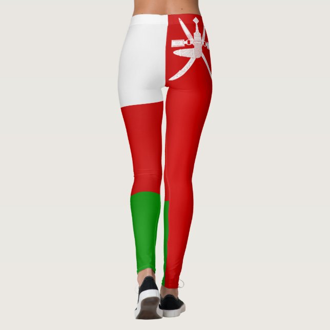 Coola Oman Flagga Mode Leggings (Baksida)