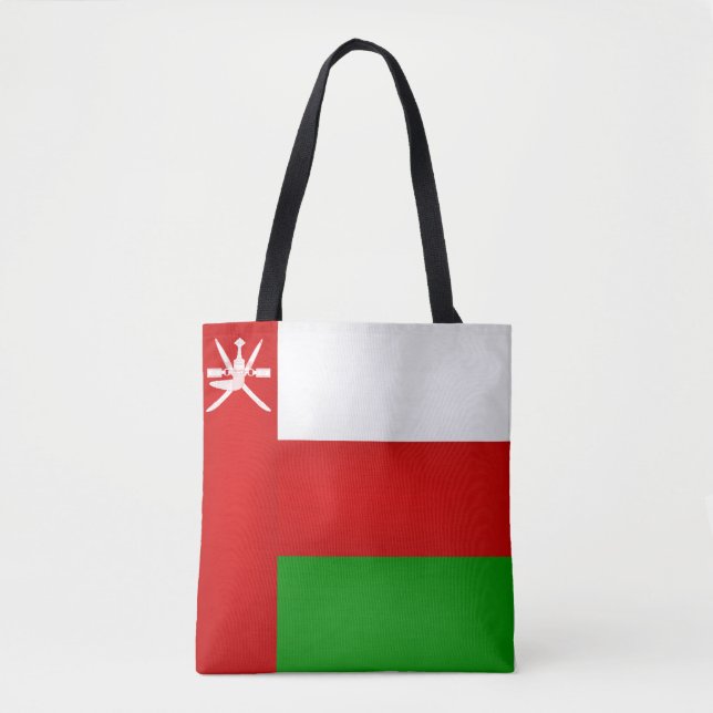 Coola Oman Flagga Mode Tygkasse (Framsida)