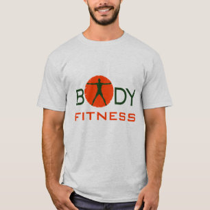 Coola Orange Grönt Body Galenhet Sports and Fitnes Tee Shirt