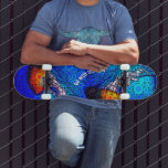 Coola Orange Jellyfish Blue Ocean, gå med flödet Mini Skateboard Bräda 18,5 Cm<br><div class="desc">"Gå med flödet." Ta en lärdom av den här gulten av orange som flyter längs med det blåa havets turkosa och låt livet ta sin gång när du surfor trottoaren på denna häpnadsväckande chic, coola, bildbildtavla med vibrerande färgad. Gör en underbar gåva till någon speciell (eller dig själv)! Du kan...</div>