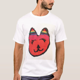Coola orange-katt t shirt