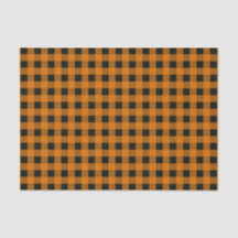 Coola Orange och Black Gingham Checked Mönster