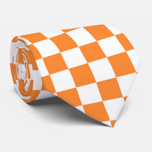 coola orange vit check mönster slips