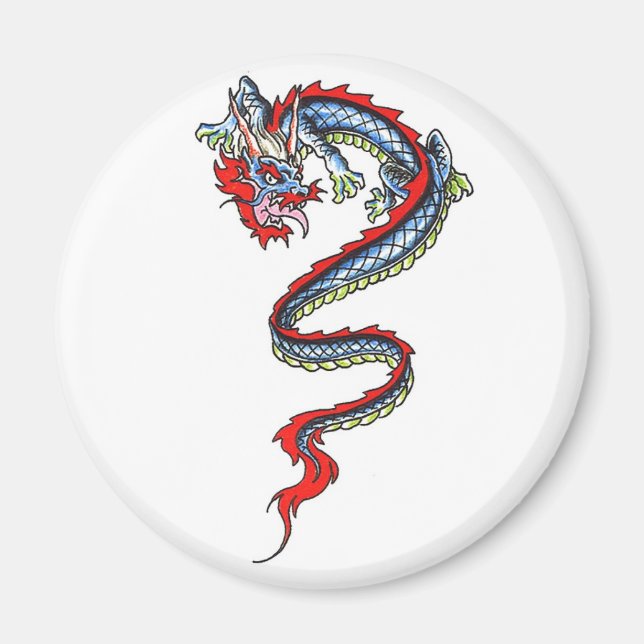 Coola Oriental Dragon Temagnet magnet (Framsidan)