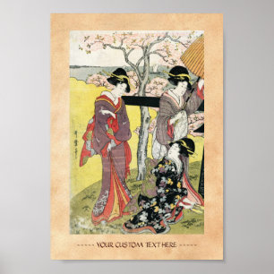 Coola oriental japanese Classic geisha dam art Poster