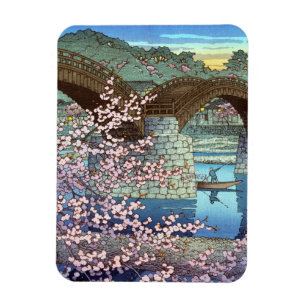 Coola oriental japanese Hasui kawase flodbro Magnet