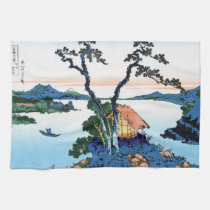Coola oriental japanese Hokusai Fuji View liggande Kökshandduk