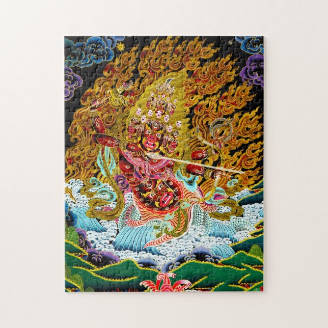 Coola oriental mandala thangka gud oriental vibrat pussel (Vertikal)