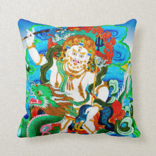 Coola oriental mandala White Jambhala vibrant gud Kudde